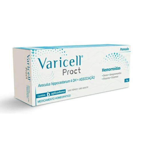 Varicell Proct 4Dh com 6 Aplicadores Pomada 25g