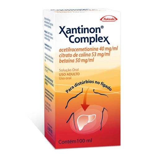 Xantinon Complex 40mg/ml + 53mg/ml + 50mg/ml Solução de Uso Oral Frasco 100ml