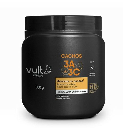 Máscara Capilar Vult Cabelos Cachos 3A ao 3C 500g
