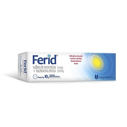 Ferid 5mg/g + 250UI/g Pomada de Uso Dermatológico Bisnaga 10g