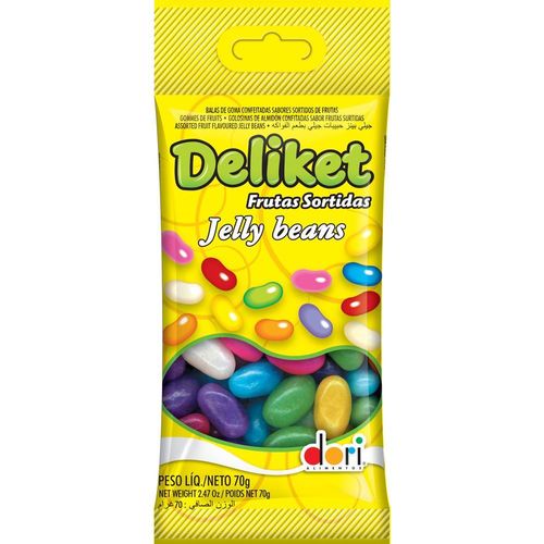Deliket Bala de Goma Jelly Beans Sortidas 70g