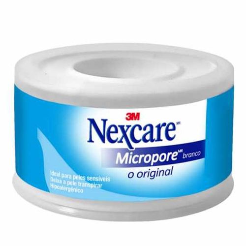 Fita Micropore Nexcare Branca 25mm X 4,5m com 1 Rolo