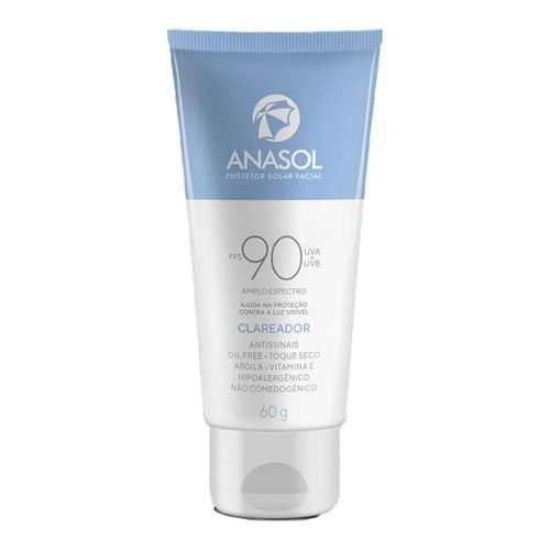 Anasol Protetor Solar Facial FPS 90 Clareador 60g