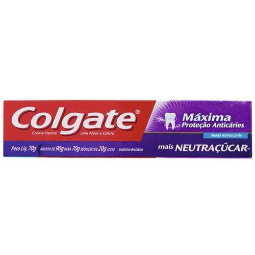 Creme Dental Máxima Proteção Anticáries Neutraçúcar Colgate 70g