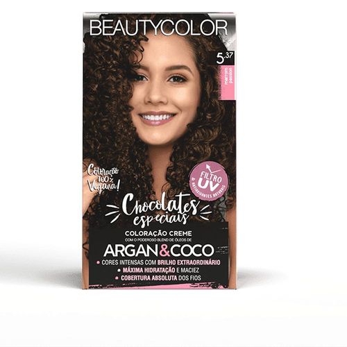 Tintura Creme Beauty Color Nº 5.37 Marrom Passion com 1 Unidade