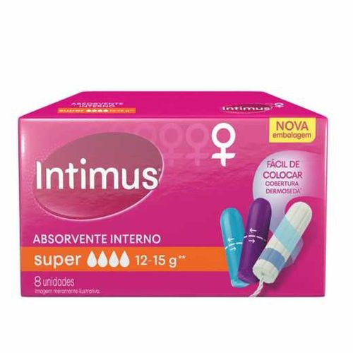 Absorvente Interno Intimus Super com 8 Unidades