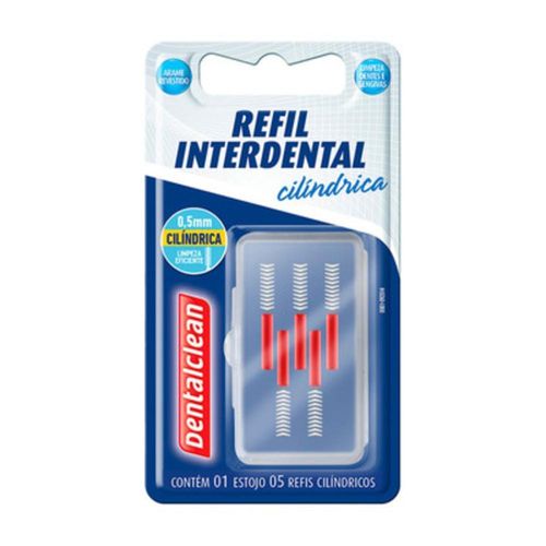 Dentalclean Refil Interdental Cilindrica 0.5mm com 5 Unidades