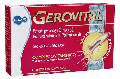 Gerovital com 60 Cápsulas Gelatinosas Moles
