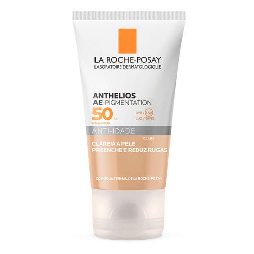 Protetor Solar Facial FPS 50 La Roche-Posay Anthelios AE-Pigmentation Anti-idade Clara 40g