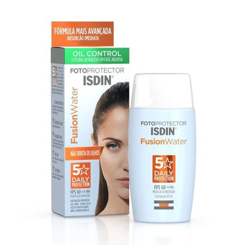 Fotoprotetor Isdin Fusion Water Oil Control FPS 60 30ml