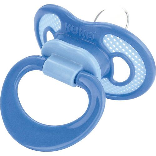 Chupeta Ventilada Kuka com Argola Tamanho 1 Azul com 1 Unidade