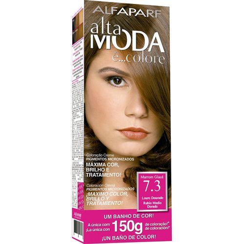 Coloração Alta Moda É... Colore N° 7.3 Louro Dourado com 1 Unidade