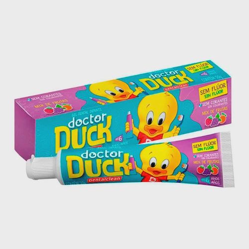 Gel Dental Infantil Doctor Duck Mix de Fruta Dentalclean 50g