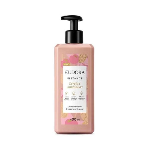 Creme Hidratante Corporal Eudora Instance Cereja E Amêndoas 400ml