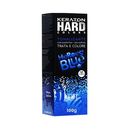Tonalizante Hard Colors Cor Heroes Blue Keraton 100g
