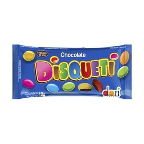 Disquete Confeito de Sabor Chocolate 40g