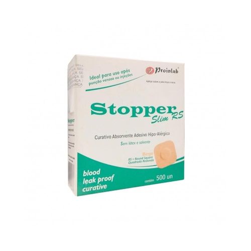 Curativo Stopper Slim Infantil Pós-Coleta com 500 Unidades
