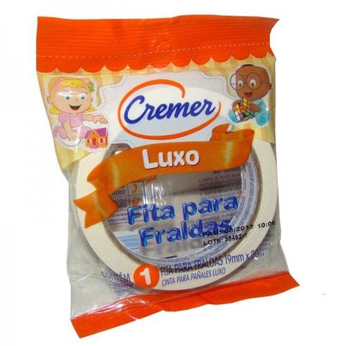 Fita para Fralda Cremer Luxo Branca 20m