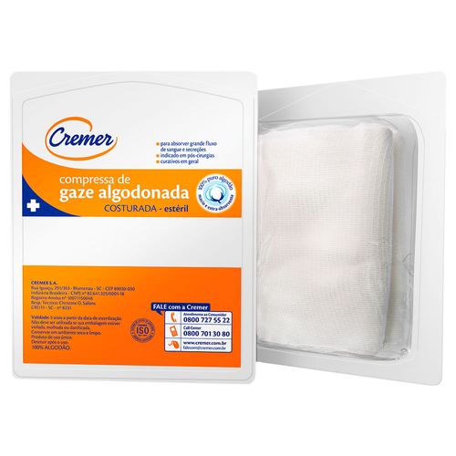 Compressa de Gaze Cremer com 1 Unidade