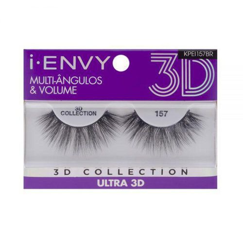 I-Envy Kiss Ny Cílios Postiços 3D Collection 157 com 1 Par