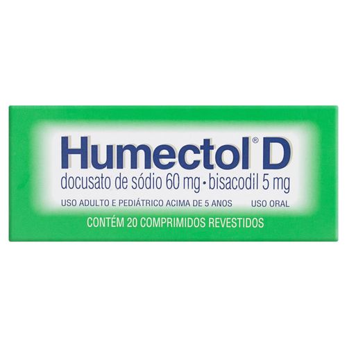 Humectol D 5mg + 60mg com 20 Comprimidos Revestidos