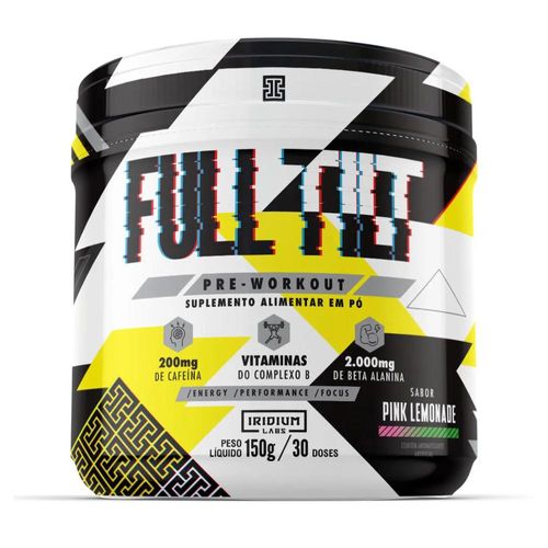 Pré-Treino Iridium Labs Full Tilt Sabor Pink Lemonade 150g