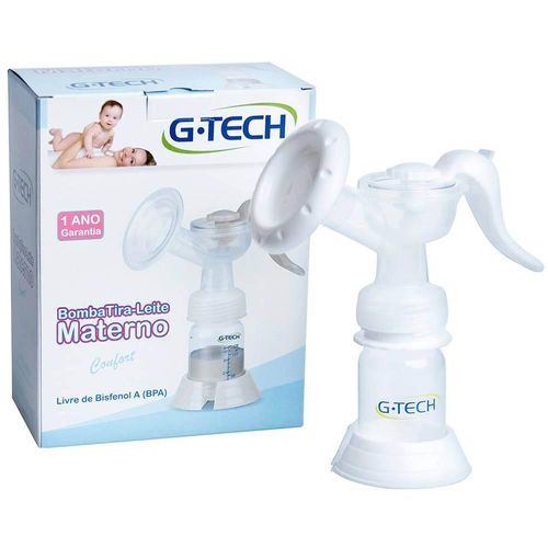 Bomba Tira-Leite Materno Manual Confort G-Tech com 1 Unidade