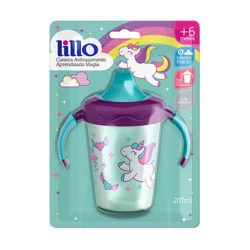Copo Antivazamento Aprendizado Magia Lilás Lillo 207ml