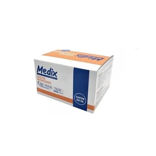 Catéter Intravenoso 16G Medix Cinza com 100 Unidades