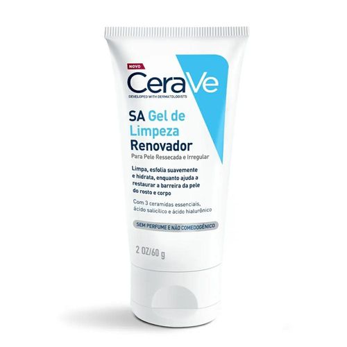 Gel de Limpeza SA Renovador Cerave Pele Ressecada Sem Perfume 60g