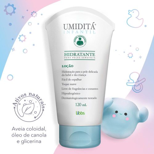 Loção Hidratante Umiditá Infantil com 120ml