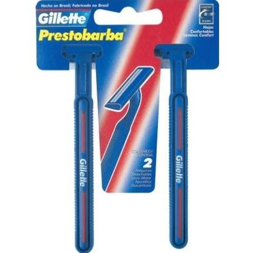 Aparelho Descartável Para Barbear Gillette Prestobarba com 2 Unidades