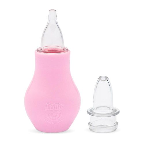 Aspirador Nasal Lolly 2 em 1 Rosa com 1 Unidade