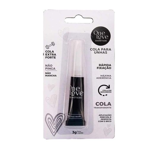 Cola para Unhas Postiças One Love 3g