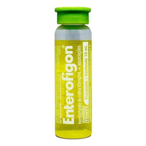Enterofigon 50mg/ml + 10mg/ml Solução de Uso Oral Sabor Abacaxi Flaconete 10ml