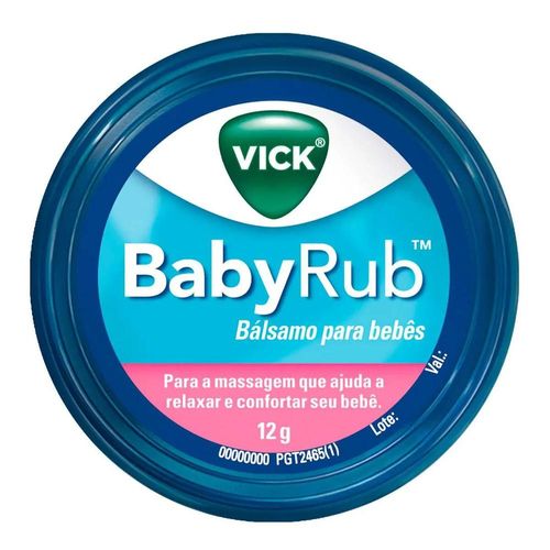 Bálsamo para Bebês Babyrub Vick 12g