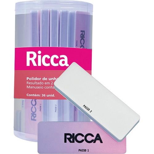 Polidor para Unhas Brilho Rápido Ricca com 36 Unidades