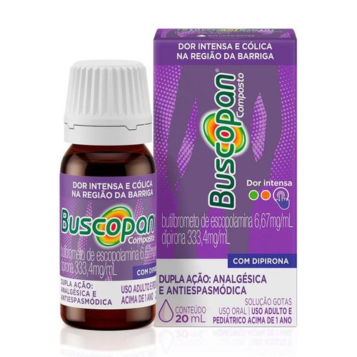 Buscopan Composto 6,67mg/ml + 333,4mg/ml Solução Oral Gotas 20ml
