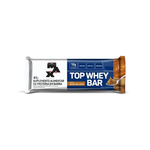 Barra de Proteína Top Whey Bar Max Titanium Doce de Leite 41G