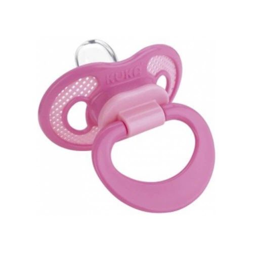 Chupeta Kuka Rosa Super Ventilada Bico Ortodôntica N°1 com 1 Unidade