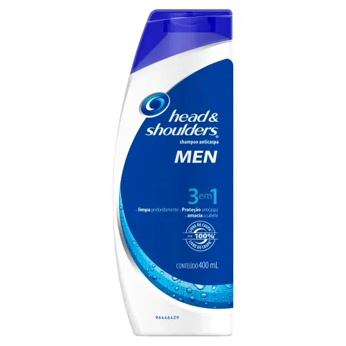 Shampoo Anticaspa Men 3 em 1 Head & Shoulders 400ml