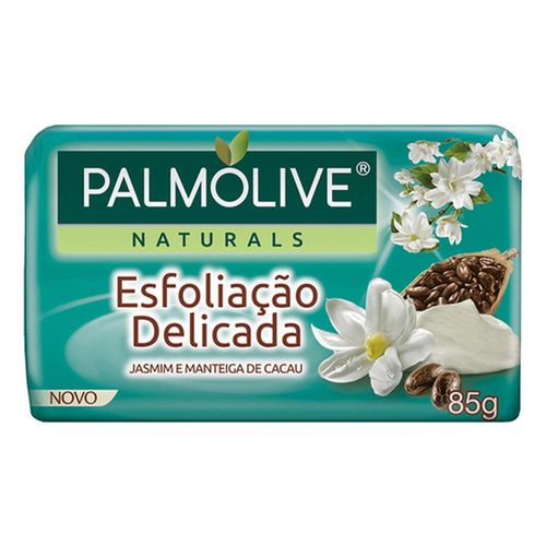 Sabonete em Barra Palmolive Naturals Jasmin e Mantega de Cacau Esfoliação Delicada 85g