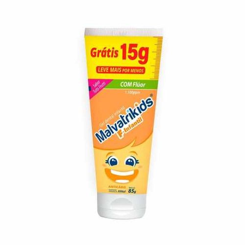 Gel Dental F-Infantil 4+ Sabor Tutti-Frutti Malvatrikids 85g