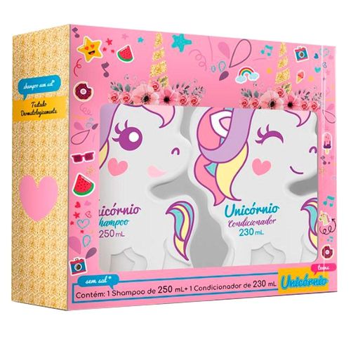 Kit Unicórnio Teens Nutriex com 1 Shampoo 250ml + 1 Condicionador 230ml