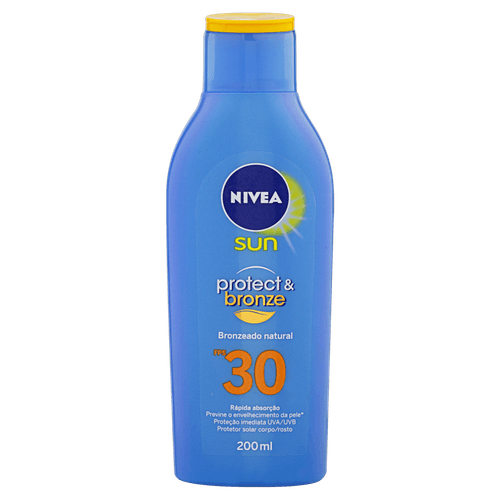 Nivea Sun Protetor Solar Protect & Bronze FPS30 200ml