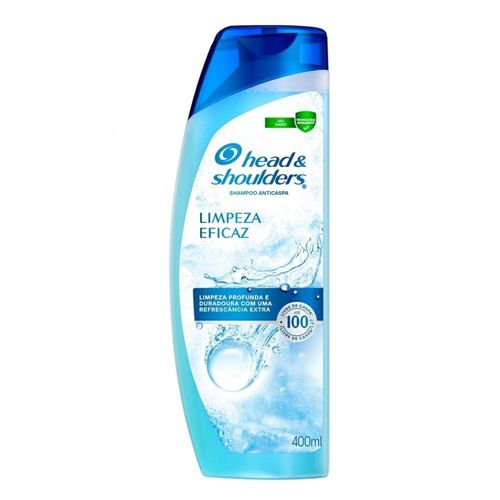 Shampoo Anticaspa Head & Shoulders Limpeza Eficaz 400ml