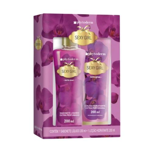 Kit Phytoderm Sexy Girl com 1 Sabonete Líquido 200ml + 1 Loção Hidratante 200ml