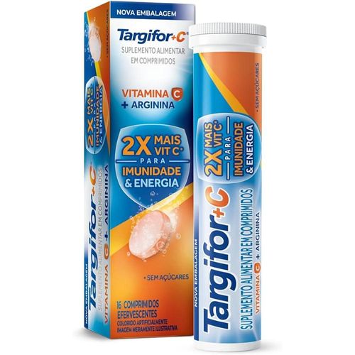 Targifor C 1g + 1g com 16 Comprimidos Efervescentes