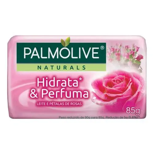 Sabonete Hidrata & Perfuma Leite e Pétalas de Rosas Palmolive Naturals 85g