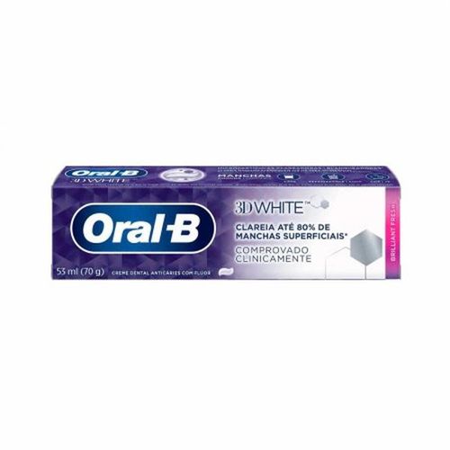 Creme Dental Oral-B 3D White Brilliant Fresh 70g